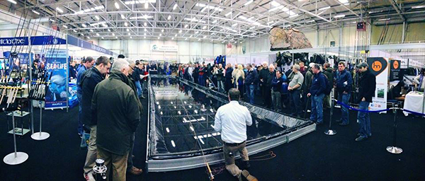 Stevie Munn in the Casting Pool at The Dublin Fly Fishing Show
